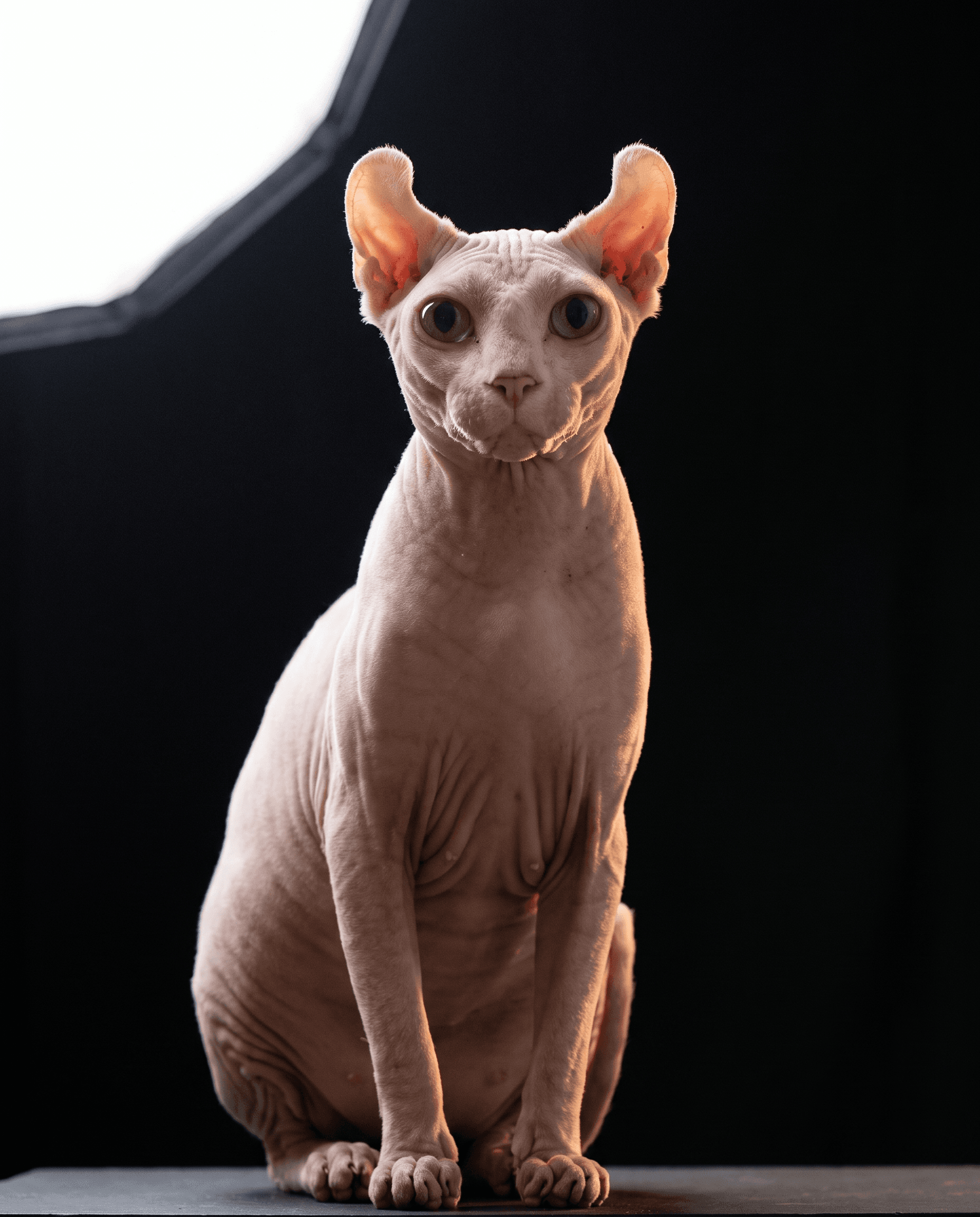 Brain, a hairless cat